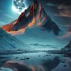 Moonlight Erebor Mountain Diamond Painting