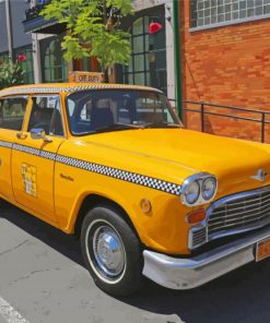 NYC Yellow Taxi Cab Diamond Painting