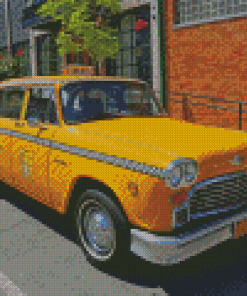 NYC Yellow Taxi Cab Diamond Paintings