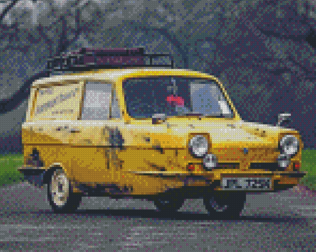 Old Reliant Robin Car Diamond Paintings