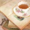 Old Vintage Books With Tea Cup Diamond Painting