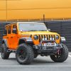 Orange Jeep Car Diamond Painting