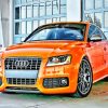 Orange Audi S5 Diamond Painting