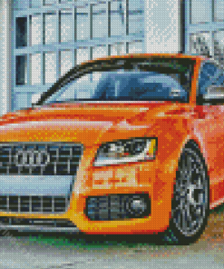 Orange Audi S5 Diamond Paintings