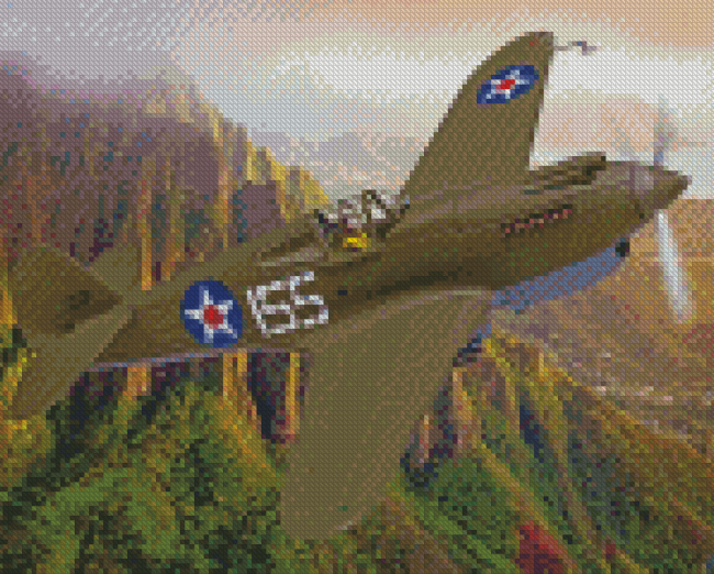 P 40 Warhawk Diamond Paintings