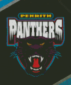 Penrith Panthers Logo Art Diamond Paintings