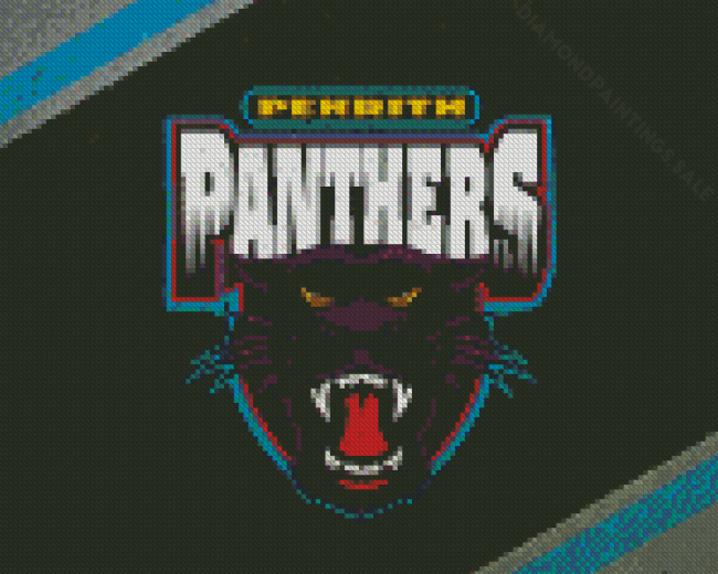 Penrith Panthers Logo Art Diamond Paintings