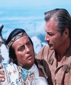 Pierre Brice And Lex Barker In Winnetou Movie Diamond Painting