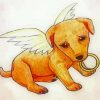 Puppy Dog Angel Art Diamond Painting