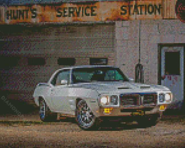 Retro 1969 Pontiac Firebird Car Diamond Paintings