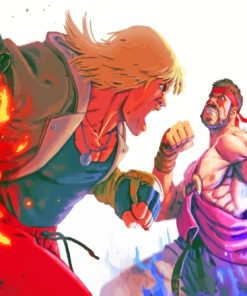 Ryu And Ken Street Fighter Diamond Painting