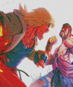 Ryu And Ken Street Fighter Diamond Paintings