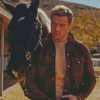 Sam Heughan With Horse Diamond Paintings