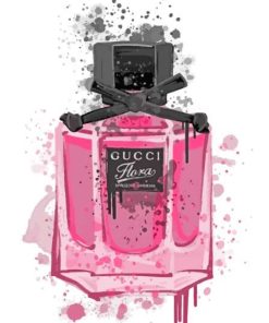 Splatter Gucci Perfume Art Diamond Painting