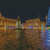 Stanislas Place At Night In Nancy City Diamond Paintings