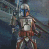 Star Wars Jango Fett Diamond Paintings