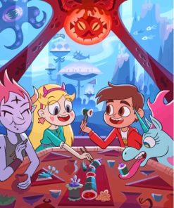 Star VS The Forces Of Evil Anime Serie Diamond Painting