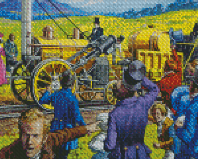 Stephenson's Rocket Diamond Paintings