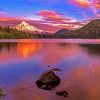 Sunset At Mt Hood Lost Lake Diamond Painting