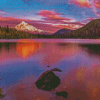 Sunset At Mt Hood Lost Lake Diamond Paintings