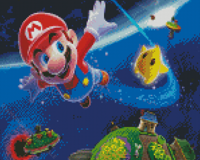 Super Mario Galaxy Diamond Paintings