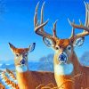 The Deer Couple Diamond Painting