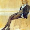 The Poet Zinaida Gippius By Leon Bakst Diamond Painting