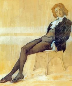 The Poet Zinaida Gippius By Leon Bakst Diamond Painting