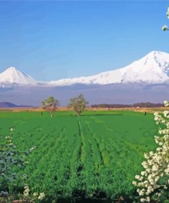 The Volcano Mount Ararat Landscape Diamond Painting