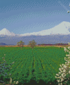 The Volcano Mount Ararat Landscape Diamond Paintings