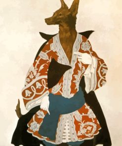 The Wolf From Sleeping Beauty By Leon Bakst Diamond Painting