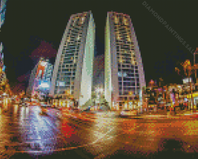 Twins Casablanca Buildings Diamond Paintings