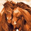 Two Horses In Love Diamond Painting