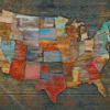 US Map Diamond Paintings