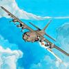 US Military C 130 Plane Art Diamond Painting