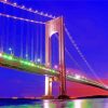 Verrazzano Narrows Bridge Sunset Time Diamond Painting