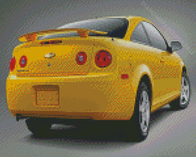 Yellow Chevrolet Cobalt Diamond Paintings