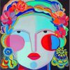 Abstract Woman Face Hayley Mitchell Art Diamond Painting