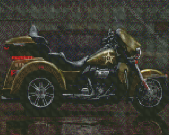 Aesthetic Harley Davidson Trike Diamond Paintings