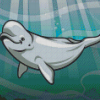 Aesthetic Beluga Whale Diamond Paintings