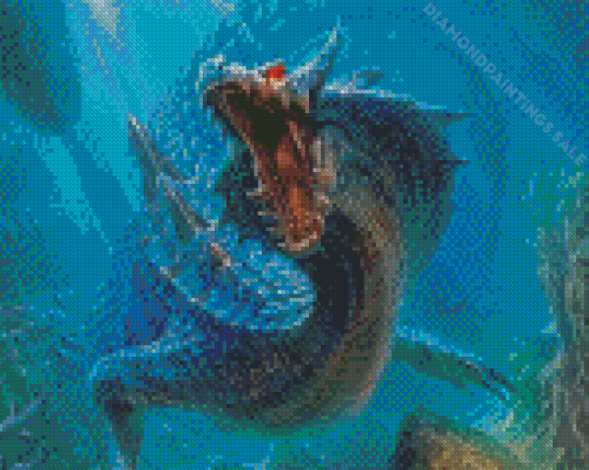 Aesthetic Water Dragon Diamond Paintings