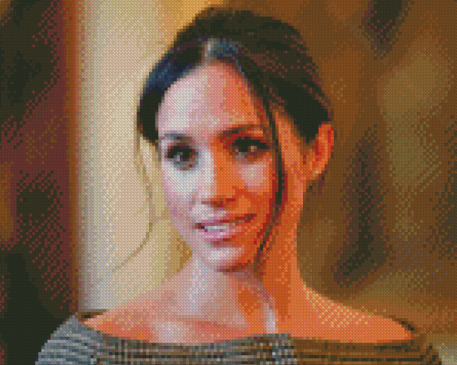 American Actress Meghan Markle Diamond Paintings