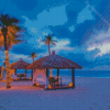 Aruba Beach At Sunset Diamond Paintings