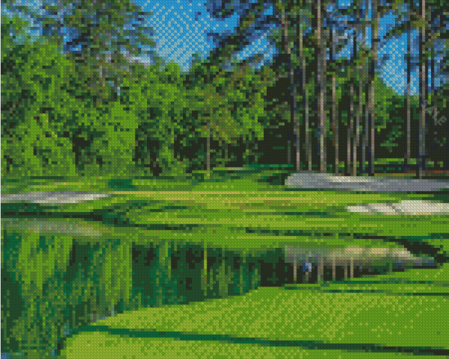 Augusta Golf Green Landscape Diamond Paintings