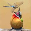 Bird With Dragonfly Diamond Painting
