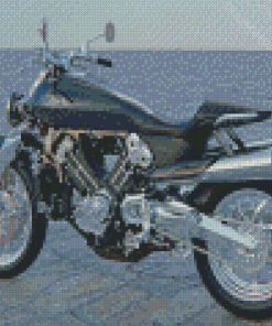 Black Brough Superior Motorcycle Diamond Paintings