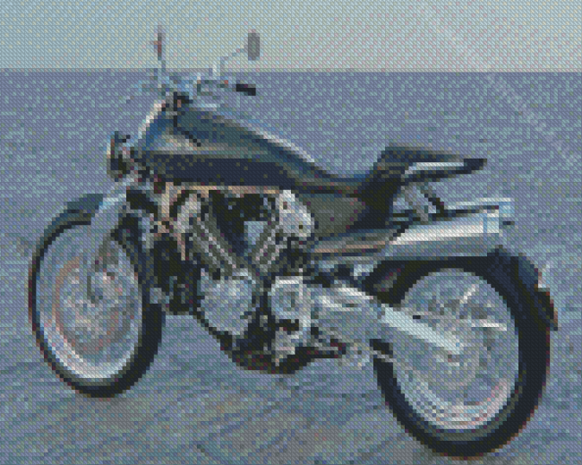 Black Brough Superior Motorcycle Diamond Paintings