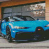 Blue Bugatti Chiron Diamond Paintings