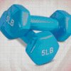 Blue Dumbbell Diamond Paintings