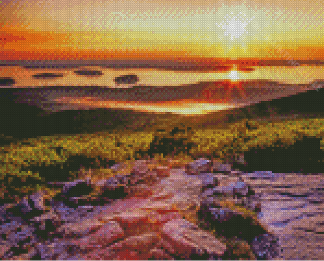 Cadillac Mountain Acadia Sunset Time Diamond Paintings